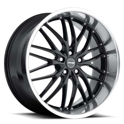 MRR GT1 Black W/ Machined Lip - Part Number GT01199552040BK MRR GT1 Black W/ Machined Lip Photo