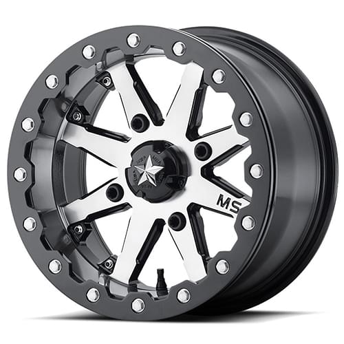 MSA Offroad UTV M21 Lok Gray W/ Machined Face Beadlock - Part Number M21-06737 MSA Offroad UTV M21 Lok Gray W/ Machined Face Beadlock Photo