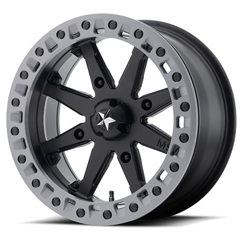 MSA Offroad M32 Lok2 Satin Black W/ Gray Ring - Part Number M31-06710 MSA Offroad M32 Lok2 Satin Black W/ Gray Ring Photo