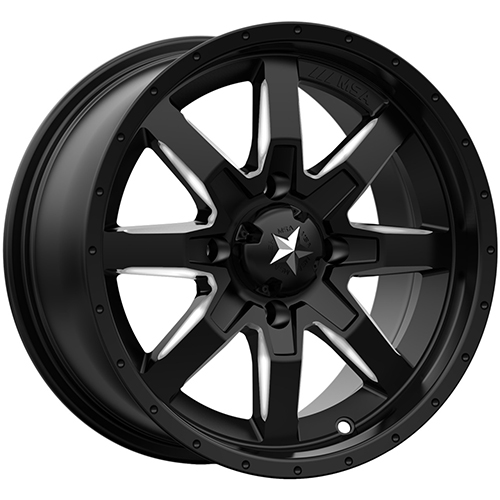 MSA Offroad Wheels M25 Rocker Satin Black Milled Photo