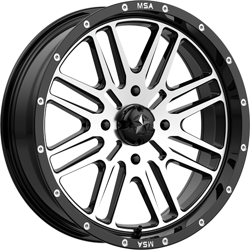 MSA Offroad UTV M38 Brute Gloss Black W/ Machined Face - Part Number M38-022737 MSA Offroad UTV M38 Brute Gloss Black W/ Machined Face Photo