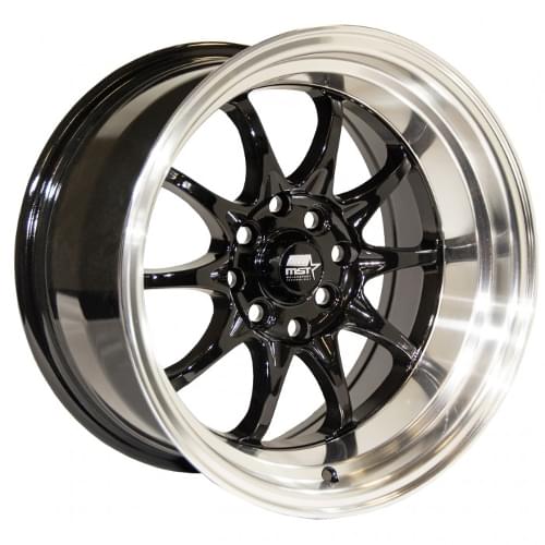 MST MT11 Black W/ Machined Lip - Part Number 11-6816-15-BLKL MST MT11 Black W/ Machined Lip Photo