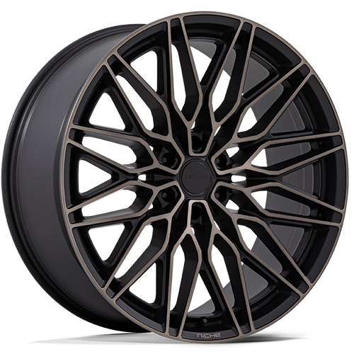 Niche Calabria 6 NC278 Matte Black Machined W/ Double Tint - Part Number NC278MT20956330 Niche Calabria 6 NC278 Matte Black Machined W/ Double Tint Photo