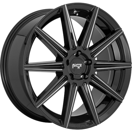 Niche Tifosi M243 Gloss Black W/ Milled Spokes - Part Number M243200544+40 Niche Tifosi M243 Gloss Black W/ Milled Spokes Photo