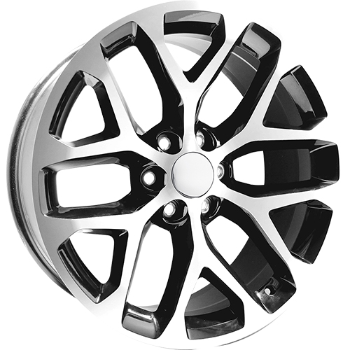 OE Performance PR177 Gloss Black W/ Machined Face - Part Number 177BM-2295824 OE Performance PR177 Gloss Black W/ Machined Face Photo