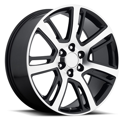 OE Revolution D-04 Gloss Black With Machined Face - Part Number D04-2610655+31BM OE Revolution D-04 Gloss Black With Machined Face Photo