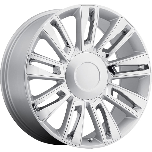 OE Revolution D-06 Full Silver With Chrome Inserts - Part Number D06-2410655+31S OE Revolution D-06 Full Silver With Chrome Inserts Photo