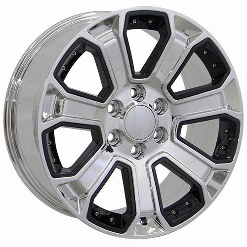 OE Revolution G-06 Chrome With Black Inserts - Part Number G06-2610655+31CBI OE Revolution G-06 Chrome With Black Inserts Photo