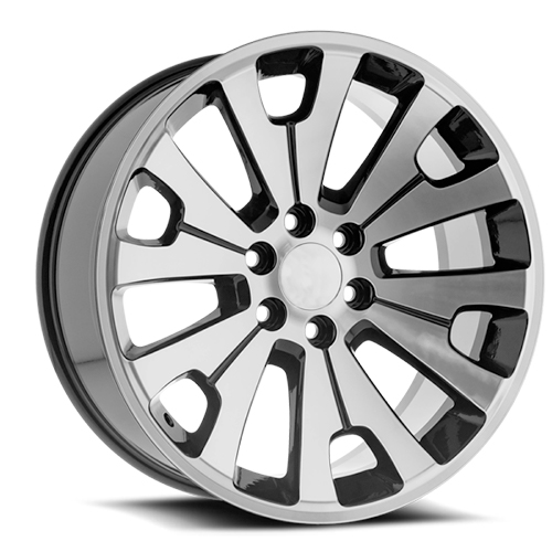 OE Revolution G-12 Gloss Black Machined - Part Number G12-2290655+31BM OE Revolution G-12 Gloss Black Machined Photo