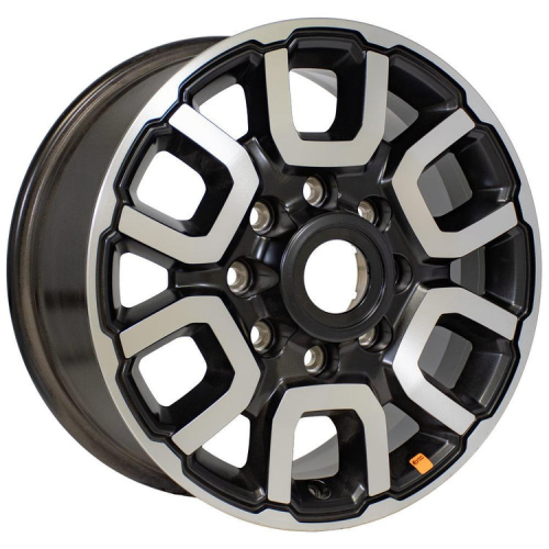 OE Wheels Dg76 Gunmetal With Polished Face