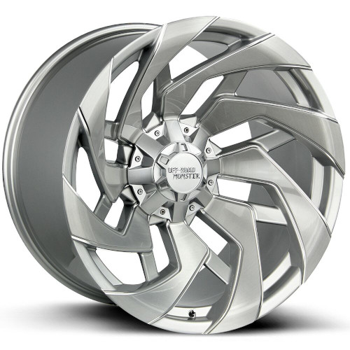 Off-Road Monster M24 Brushed Face Silver - Part Number M24212607N44BFS Off-Road Monster M24 Brushed Face Silver Photo