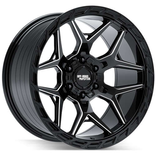 Off Road Monster Mf40 Gloss Black Milled - Part Number MF40010528N19GBML Off Road Monster Mf40 Gloss Black Milled Photo