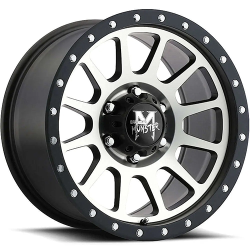 Off-Road Monster M10 Flat Black Machined - Part Number M10763900BM Off-Road Monster M10 Flat Black Machined Photo