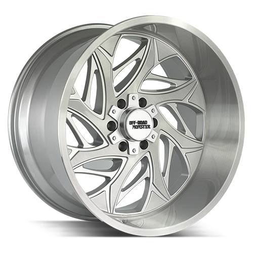 Off-Road Monster M28 Silver W/ Brushed Face - Part Number M28212528N44BFS Off-Road Monster M28 Silver W/ Brushed Face Photo