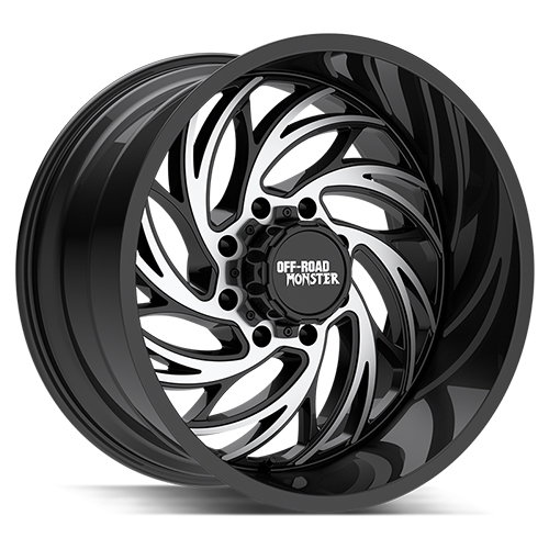 Off-Road Monster M29 Gloss Black Machined - Part Number M29212551N44GBM Off-Road Monster M29 Gloss Black Machined Photo