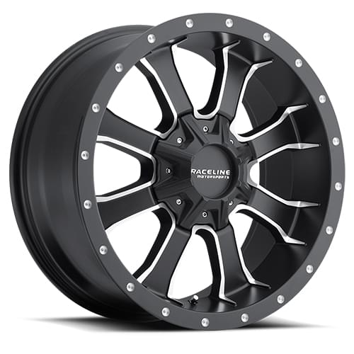 Raceline Mamba 927 Satin Black W/ Milled Spokes - Part Number 927M-29061+25 Raceline Mamba 927 Satin Black W/ Milled Spokes Photo