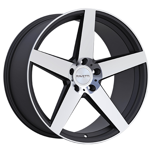 Ravetti RAV-M13 Satin Black W/ Machined Face - Part Number RAV-M13-2164FM Ravetti RAV-M13 Satin Black W/ Machined Face Photo