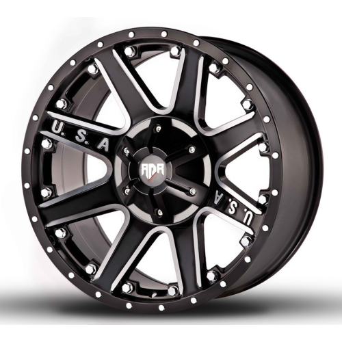 Red Dirt Road Rd04 Matte Flat Black Machined