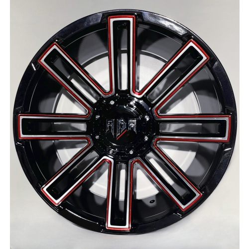 Red Dirt Road Rd27 Black Machined w/ Red Milling
