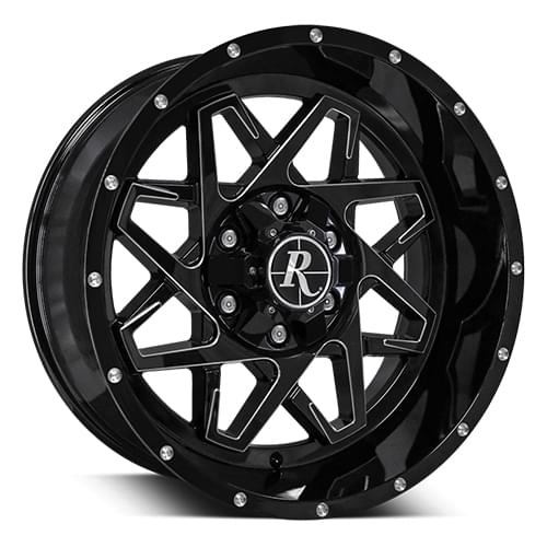 HD Offroad Caliber Black Milled Edges - Part Number CY201066-25GB-M HD Offroad Caliber Black Milled Edges Photo