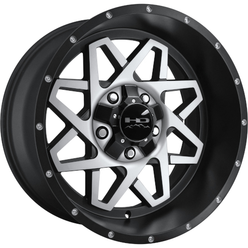 HD Offroad Gridlock Satin Black Machined Photo