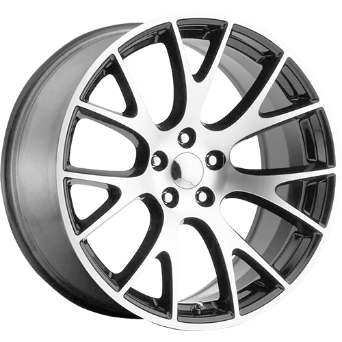 Replica Wheels REP218 Black Machined - Part Number REP218-24164BM Replica Wheels REP218 Black Machined Photo