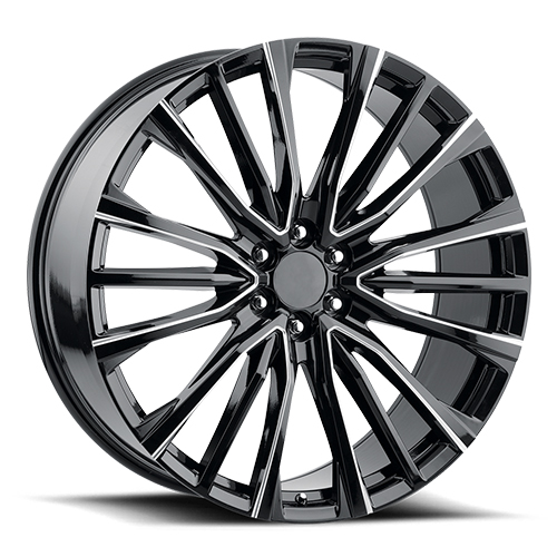 Replica Tech RT-23 Gloss Black Machined - Part Number RT23-2610XX31LBX Replica Tech RT-23 Gloss Black Machined Photo
