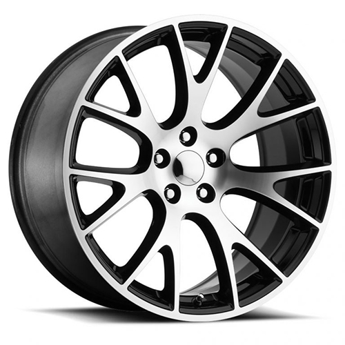 Replica Tech RT-10 Gloss Black W/ Machined Face - Part Number RT10-2095TT18KBM Replica Tech RT-10 Gloss Black W/ Machined Face Photo