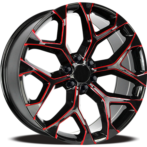 Replica Tech RT-8 Gloss Black W/ Red Milled Accents Photo