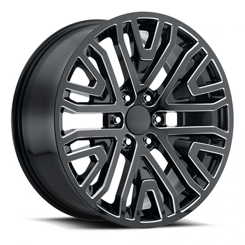 Replica Tech RT-9 Gloss Black W/ Milled Accents - Part Number RT9-2290XX28RBX Replica Tech RT-9 Gloss Black W/ Milled Accents Photo