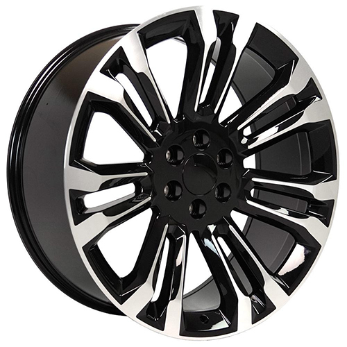 Replica Wheel Chevrolet Silverado 1500 CV43 Black Machined