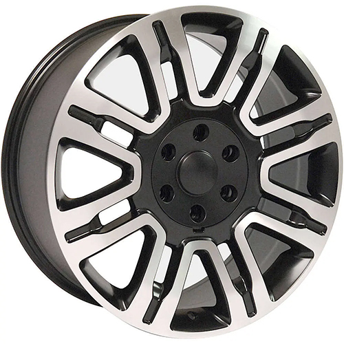OE Wheels Ford Expedition FR98 Satin Black Machined - Part Number FR98-20085-6135-44MB1 OE Wheels Ford Expedition FR98 Satin Black Machined Photo