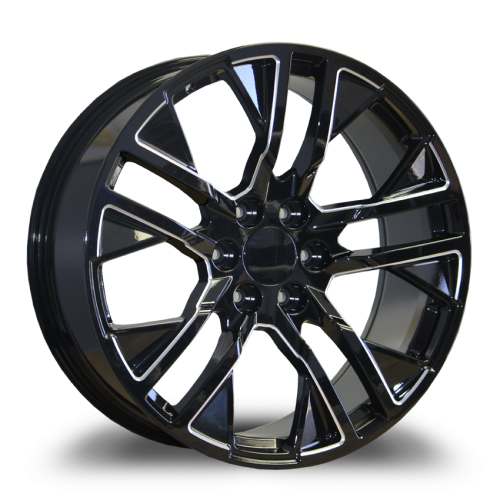 Replica Wheels R6708 Black Milled Photo