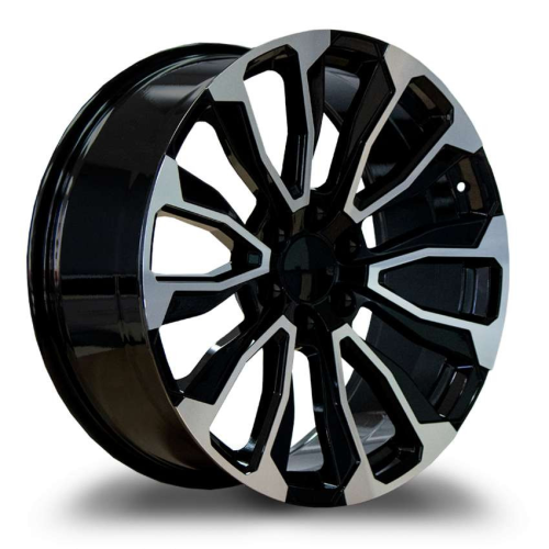 Replica Wheels R671 Gloss Black Machined Photo