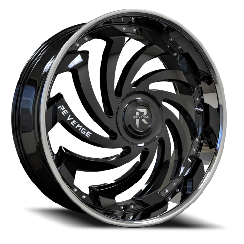 Revenge Rl108 Gloss Black W/ Stainless Lip