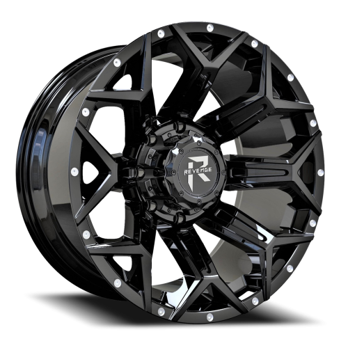 Revenge Rv202 Gloss Black W/ Milled Lip