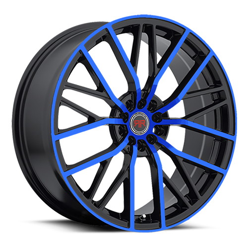 Revolution Racing RR07 Black W/ Blue Spoke Face - Part Number RR07-18851121143+40BB Revolution Racing RR07 Black W/ Blue Spoke Face Photo