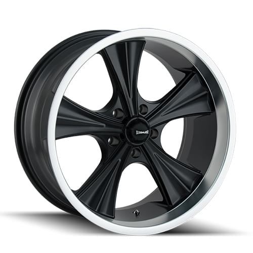 Ridler 651 Matte Black W/ Machined Lip - Part Number 651-2865MB Ridler 651 Matte Black W/ Machined Lip Photo