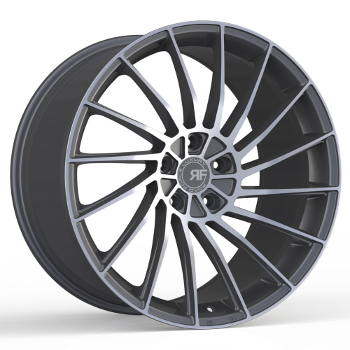 Road Force Rff3 Gunmetal Machined w/ Tinted Clear Coat