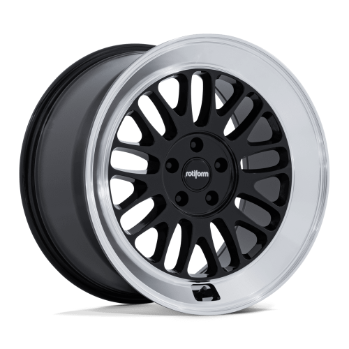 Rotiform RC214 SCP Gloss Black w/ Diamond Cut Lip - Part Number RC214BE18855M35 Rotiform RC214 SCP Gloss Black w/ Diamond Cut Lip Photo