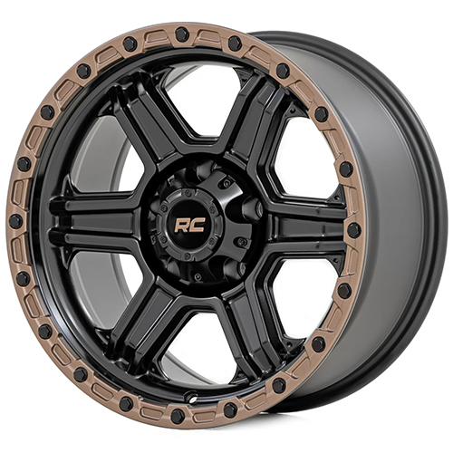 Rough Country 79 Series Semi Gloss Black With Bronze Ring - Part Number 79170912 Rough Country 79 Series Semi Gloss Black With Bronze Ring Photo