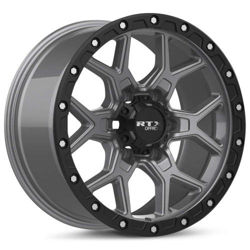 RTX Storm Matte Gunmetal With Black Lip And Milled Rivets