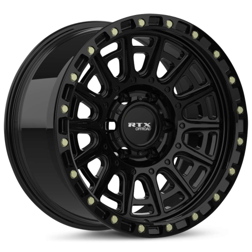 RTX Striker Gloss Black With Milled Rivets