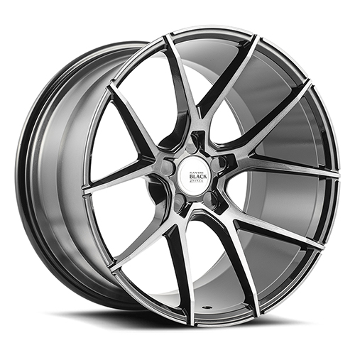 Savini BM14 Gloss Black Double Dark Tint - Part Number BM14-21090000D1557-5x115-ET20 Savini BM14 Gloss Black Double Dark Tint Photo