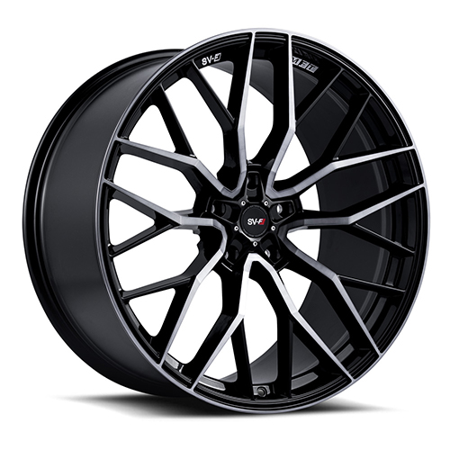 Savini SVF02 Gloss Black Double Dark Tint - Part Number SVF02-22110000D1557-5x112-ET55 Savini SVF02 Gloss Black Double Dark Tint Photo