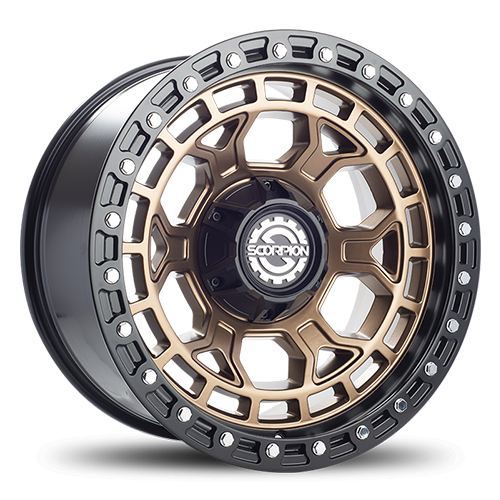 Scorpion Nomad Matte Bronze W/ Black Simulated Beadlock - Part Number ND-17963539-12BZBL Scorpion Nomad Matte Bronze W/ Black Simulated Beadlock Photo