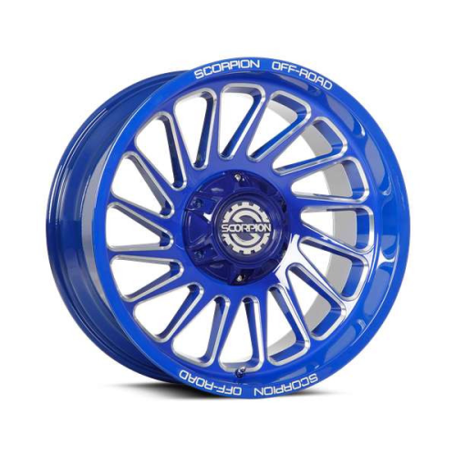 Scorpion Saw Candy Blue Milled - Part Number SW-201063539-19CBML Scorpion Saw Candy Blue Milled Photo