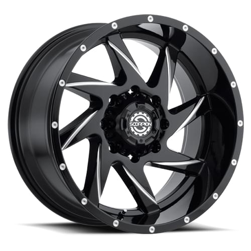 Scorpion SC-23 Gloss Black Milled - Part Number SC23-2214865-76ML Scorpion SC-23 Gloss Black Milled Photo