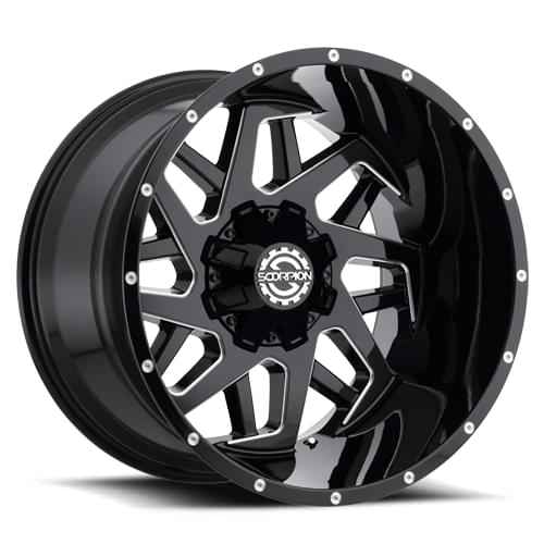 Scorpion SC-24 Gloss Black Milled - Part Number SC24-2214865-76ML Scorpion SC-24 Gloss Black Milled Photo