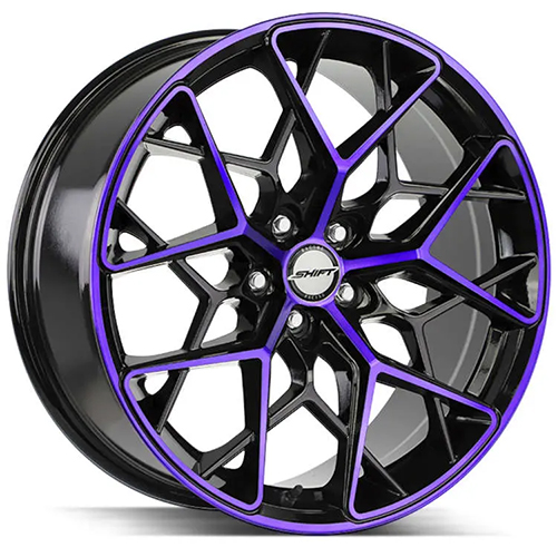 Shift Piston H35 Gloss Black W/ Purple Machined Face